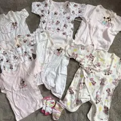 ミニーちゃん　ベビー服　肌着　ロンパース　新生児　セット　50 60 女の子