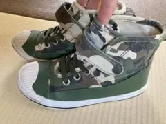 BREEZEブリーズ　アクティブスニーカー撥水加工カモフラージュハイカット16㎝