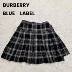 BURBERRY スカート プリーツ チェック ウール ブルーレーベル　Y2K