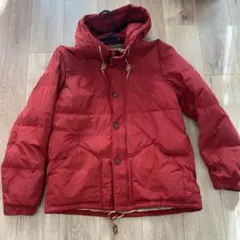 BEAMS 赤 ダウンジャケット Lサイズ