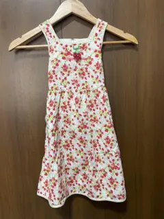 メゾピアノ いちご柄 ノースリーブワンピース 120cm