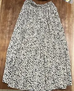 ロングスカート　M LUDIC PARK レオパード柄