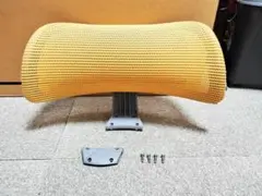 オカムラ コンテッサ(初代) 大型ヘッドレスト オレンジ / 金具付