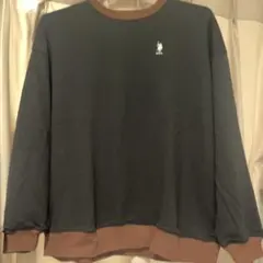 U.S. POLO ASSN. トレーナー Lサイズ ネイビー/ブラウン