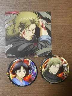 銀魂 吉原大炎上 志村新八 阿伏兎 缶バッジ アニメイト特典