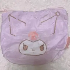 サンリオ ふわふわFACE台形ポーチ クロミ