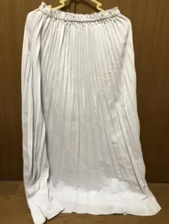 niko and... 無地プリーツロングスカート　ライトグレー12 F