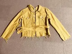【CRY.】デニムジャケット フリンジ裾