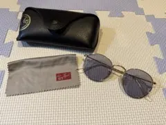 正規RayBanラウンドメタル RB3447 002/64 ブルーグレー茶ケース - メルカリ