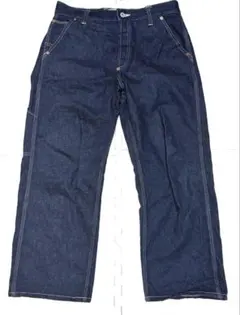 60s〜70s ヴィンテージ デニムペインターパンツ W40 濃紺 waldes 60s〜70s ヴィンテージ デニムペインターパンツ W40 濃紺 waldes