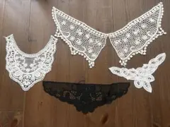 レース つけ襟 5点セット