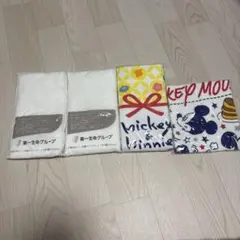 ミッキー・ミニー タオルセット 4枚