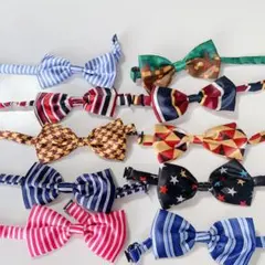 Segarty 10本入　蝶結び 首輪 ペット用品 チョーカー　小型犬　中型犬