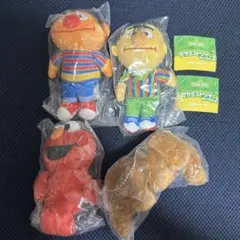 セサミストリートのぬいぐるみ2 スナッフィー エルモ アーニー バート