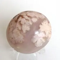 淡色 希少サイズ 桜瑪瑙 ジオード スフィア 414f 約4cm - メルカリ