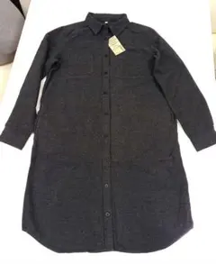 はっち様専用　無印良品オーガニックコットンフランネルシャツワンピース　新品未使用