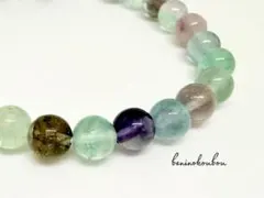 ✧ 心の虹 ― フローライトブレスレット ✧ （6mm　内径16cm）