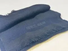 美品　GIORGIO ARMANI マフラー　ネイビー