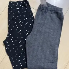 新品未使用！UNIQLOユニクロキッズレギンス2点セット 130サイズ