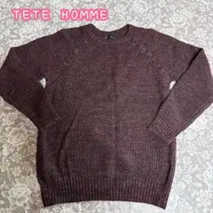 TETE HOMME ラグランクルーネックニットのサムネイル