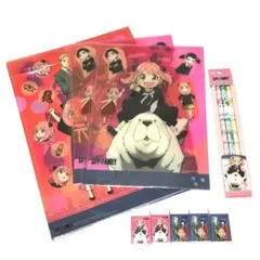 文房具9点セット♡スパイファミリー アーニャ まとめ売り 鉛筆 下敷 ノート 他