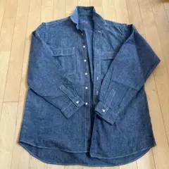 BLUE BLUE ダークブルー 長袖デニムシャツ サイズ3