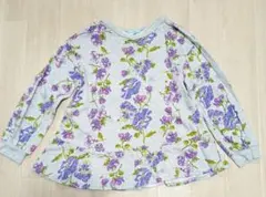 hakkakids　花柄グレー長袖トレーナー 150