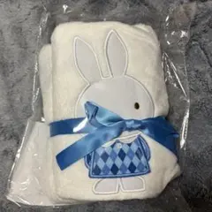 ミッフィー　アップリケブランケット　ブルー