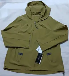 タグ付き未使用★glitgernオリーブグリーン フード付きウィンドブレーカー
