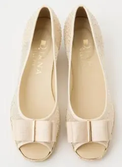 極美品★ダイアナ★DIANA 　グリッターチュールパンプス