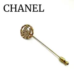 ✴️美品✴️ シャネル ヴィンテージ ココマーク ピンブローチ ラインストーン