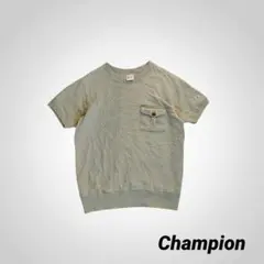 Champion 復刻ランタグ 半袖スウェット ポケット L