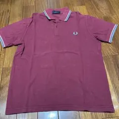 【人気カラー】フレッドペリー ポロシャツ L相当 ボルドー イングランド製