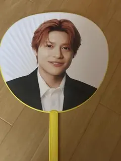 うちわ　唯一無二　ペンライト　銀テ