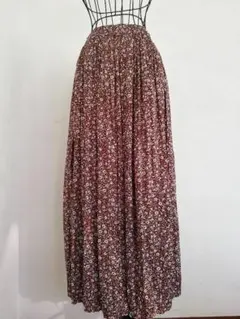 花柄フレアガウチョパンツ フリーサイズ