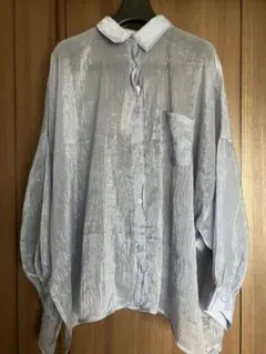 Helm しまむら　薄紫 長袖シアーシャツ　未使用品