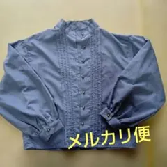 中古 kutir 長袖 ブラウス ブルーのサムネイル