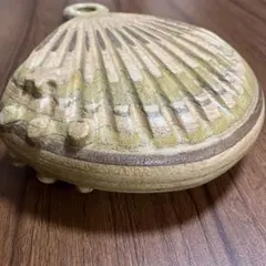 木製 貝殻型 置物 オブジェ　インテリア