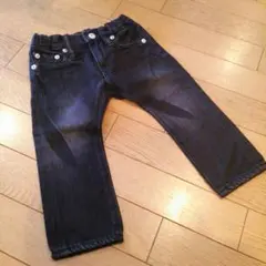 【ヒスミニ】ブラックデニムパンツ