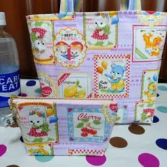 1008特価お値下げハンドメイドレトロアニマルランチバッグトートバッグポーチ小物