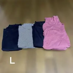 HEATTECH タートルネック Lサイズ3枚➕ノーブランド1枚