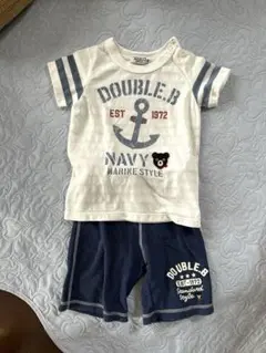 DOUBLE.B ダブルビー　Tシャツとショートパンツセット