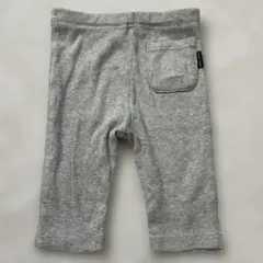 petit main グレー リブ編み レギンス 90