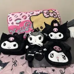 新品タグ付き　クロミちゃん　リュック　バック　ブラック　４点セット　サンリオ