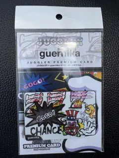 JUGGLER x guernika プレミアムカード　ボタン　キーホルダー JUGGLER x guernika プレミアムカード ボタン キーホルダー