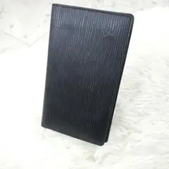 外観美品 ルイヴィトン エピ 黒 手帳カバー アドレス帳 付属品有りアジェンダ