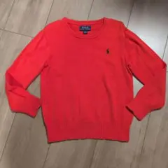 Ralph Lauren　薄手ニット　赤　120cm