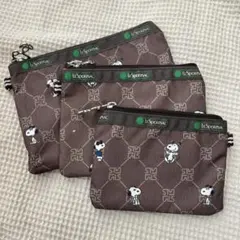 レスポートサック×SNOOPY 70周年 ポーチ３点セット