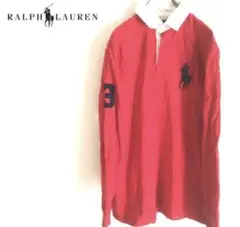 激レアPOLO Ralph Laurenラガーシャツポロシャツビッグポニー205