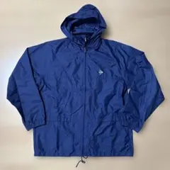 DUNLOP ネイビー フード付きナイロンジャケット　メンズM